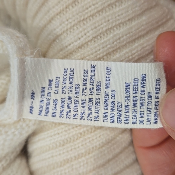 Cream Knit Sweater American Eagle size M - Picture 7 of 7